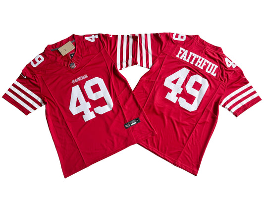 San Francisco 49ers #49 The Faithful new red legendary limited jersey