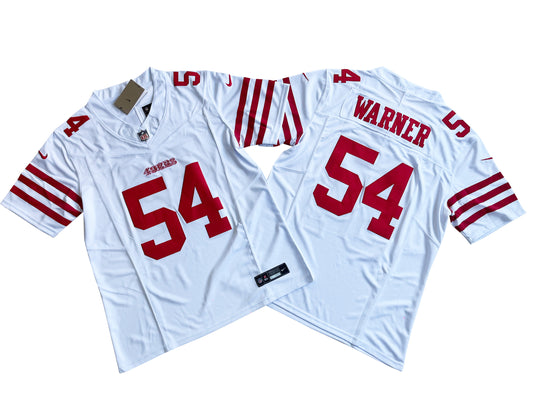 San Francisco 49ers 54# Fred Warner White Vapor F.U.S.E. Limited Jersey