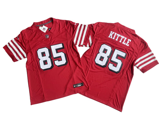 San Francisco 49ers 85# George Kittle Vintage Red Vapor F.U.S.E. Limited Jersey