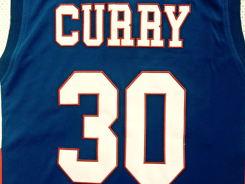 Curry No. 30 High School Blue Jersey