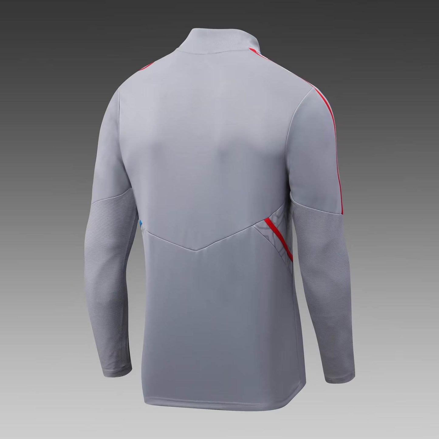 2022/2023 Lyon Half-Pull Training Suit Grey Football Shirt