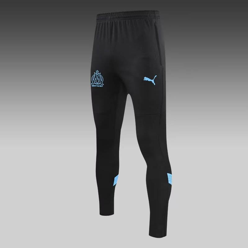 2022/2023 Olympique de Marseille Half-Pull Training Suit Black Football Jersey