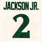NCAA University of Michigan No. 2  Jaren Jackson white embroidered jersey