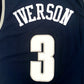 NCAA Georgetown University No. 3 Allen Iverson dark blue jersey