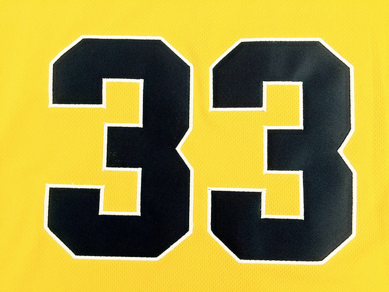 Williams high school No. 33 yellow embroidered jersey