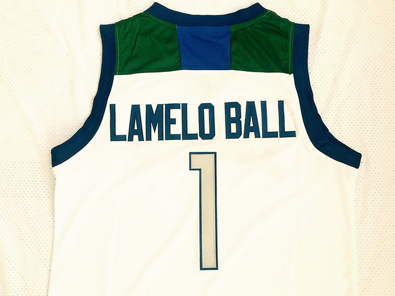 Ball’s third brother LaMelo Ball LaMelo Ball No. 1 High School White Jersey