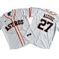 Men's Houston Astros 27# Jose Altuve White Home Replica Player Name Jersey