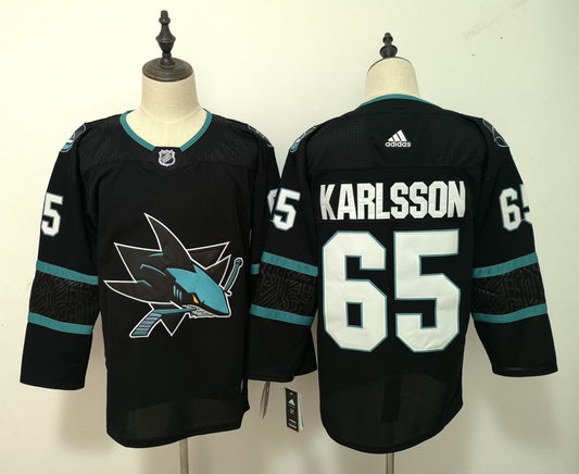 NHL San Jose Sharks KARLSSON # 65 Jersey