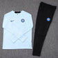 2023/2024 Internazionale Milan Half-Pull Training Suit Light Blue Football Jersey 1:1 Thai Quality Set