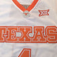 NCAA University of Texas No. 4 Bamba white embroidered jersey
