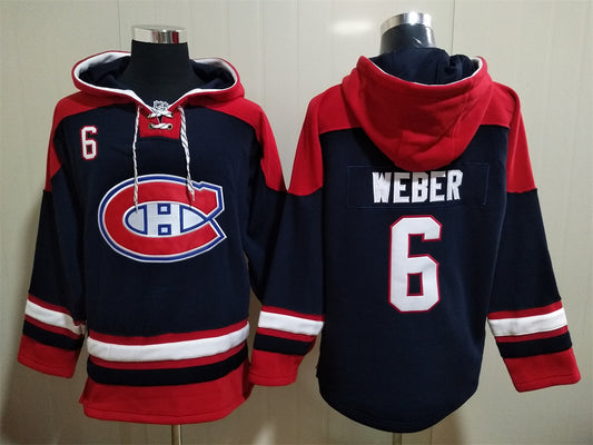 Kapuzenpullover der Montreal Canadiens #6 WEBER