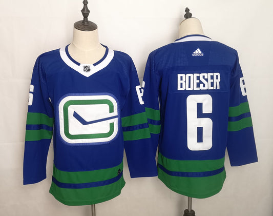 NHL Vancouver Canucks BOESER # 6 Jersey