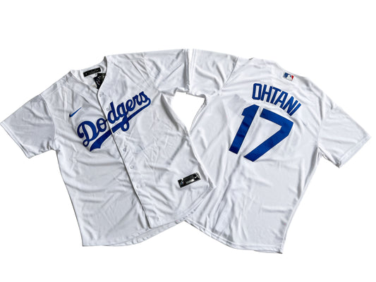 Los Angeles Dodgers 17# Shohei Ohtani White Player Jersey