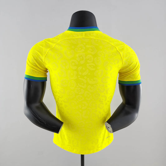 2022 FIFA World Cup Player Version Brazil Home Soccer Jersey