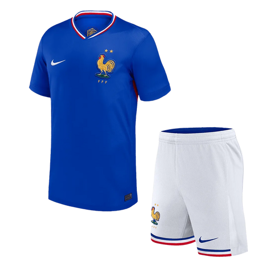 France Home Jersey Kit 2024 (Jersey+Shorts)