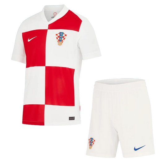 CROATIA EURO HOME SOCCER KIDS KIT 2024