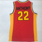 NCAA Oak Hill High School No. 22 Anthony red top mesh jersey