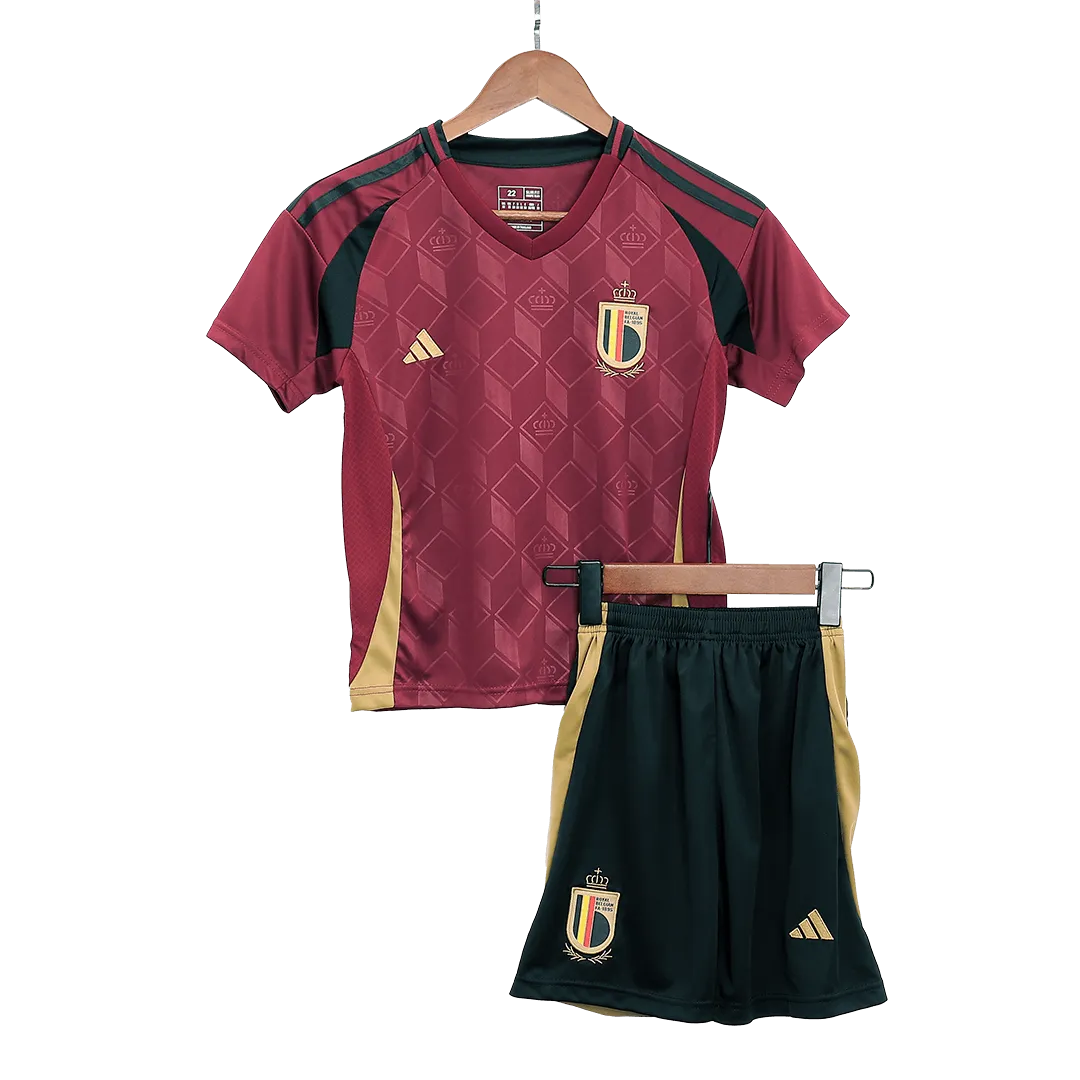 BELGIUM EURO HOME SOCCER KIDS KIT 2024