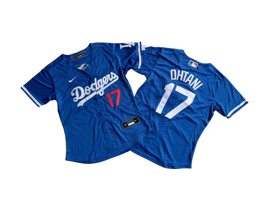 Women's Los Angeles Dodgers #17 Shohei Ohtani  Royal Blue Jersey