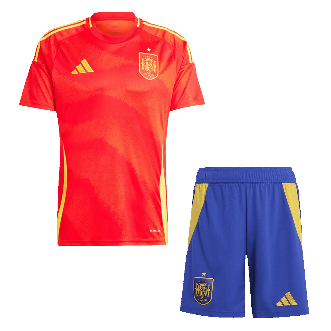 SPAIN EURO HOME SOCCER KIDS KIT 2024