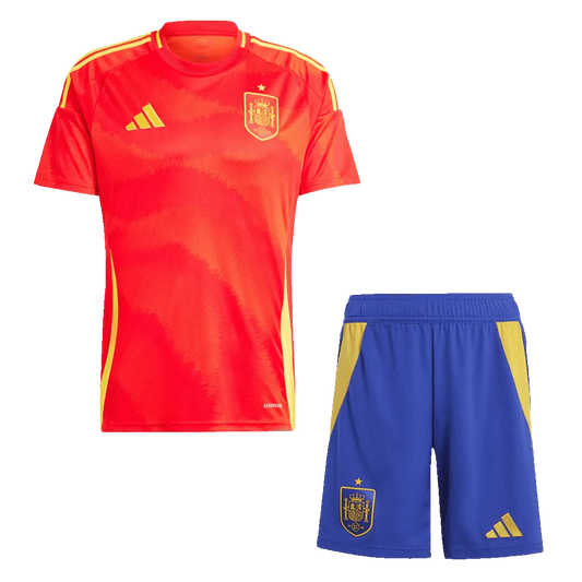 SPAIN EURO HOME SOCCER KIDS KIT 2024