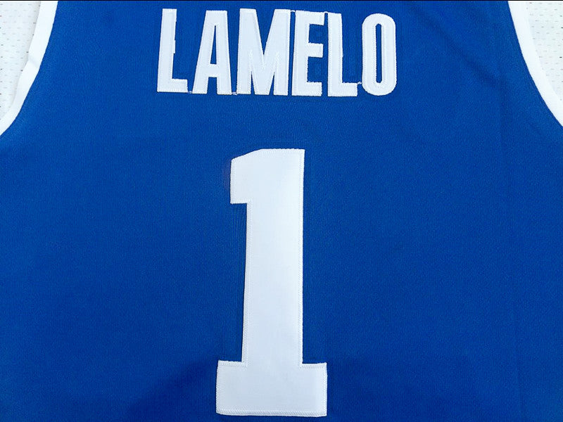 Lithuania League No. 1 LaMelo Ball blue jersey