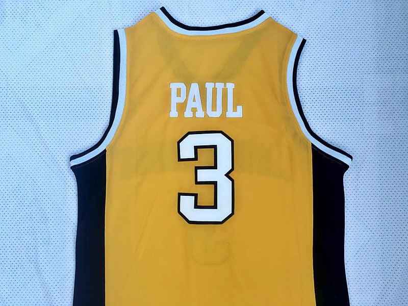 NCAA Wake Forest Chris Paul No. 3 Yellow Jersey