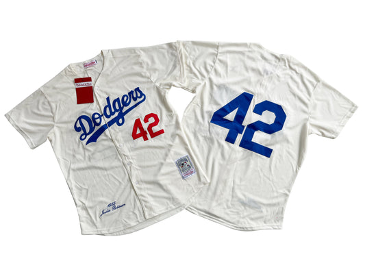 Jackie Robinson #42 Brooklyn Dodgers Mitchell & Ness Authentic 1955 Home Jersey