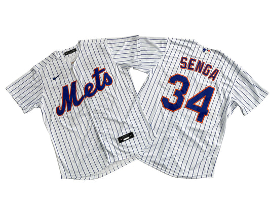 Men's New York Mets 34# Kodai Senga White Home Replica Player Jersey