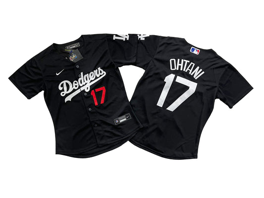 Women's Los Angeles Dodgers #17 Shohei Ohtani Royal Black Jersey