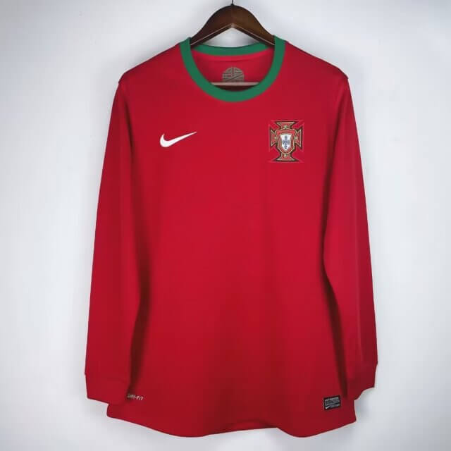2012 FIFA World Cup Long Sleeve Portugal Home Football Shirt