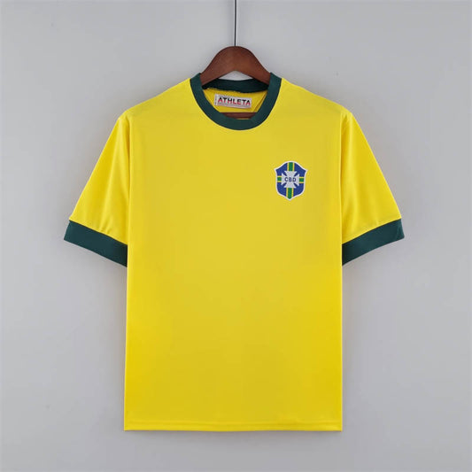 1970 Retro Brazil Home Soccer Jersey