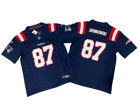 New England Patriots 87# T.J. Hockenson  Vapor F.U.S.E. Limited Jersey