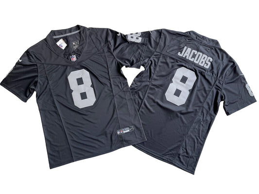 Las Vegas Raiders 8# Josh Jacobs  Vapor F.U.S.E. Limited Jersey