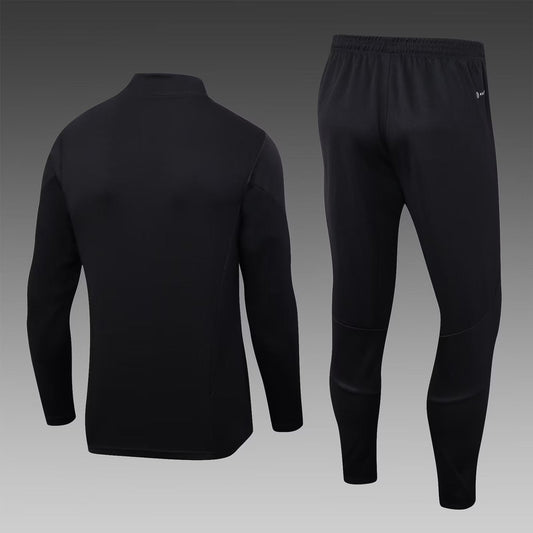 2023/2024 Arsenal Half-Pull Training Suit Black Football Shirt 1:1 Thai Quality
