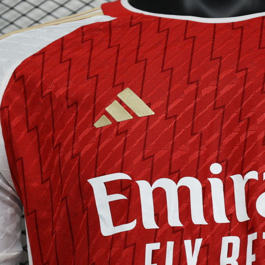 2023/2024 Player Version  Long Sleeve Arsenal Home Football Shirt 1:1 Thai Quality