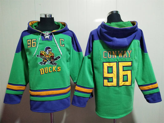 Anaheim Ducks hoodie #96 CONWAY(green）