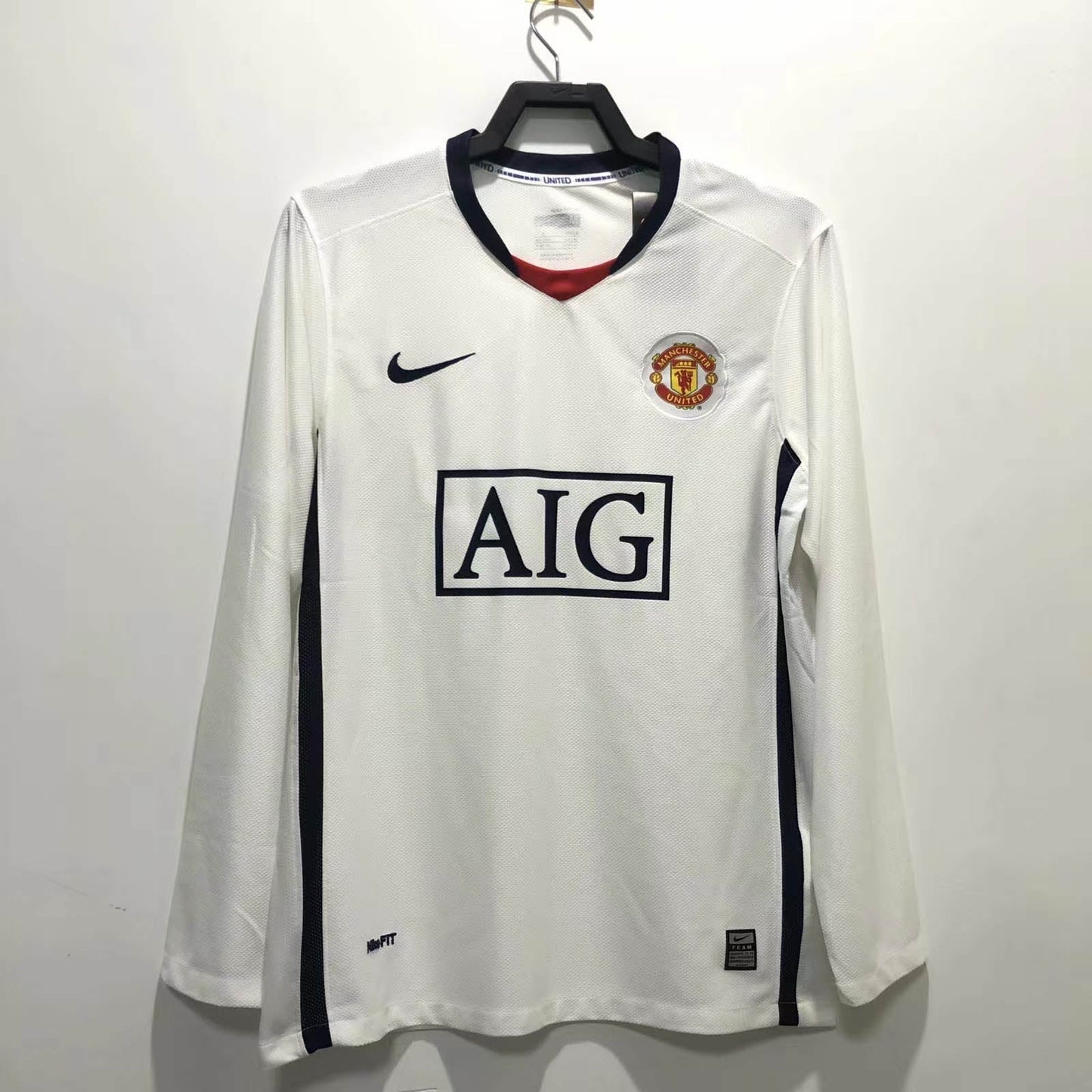 2008/2009 Long Sleeve Retro Manchester United Away Football Shirt 1:1 Thai Quality