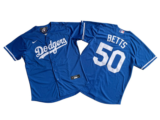 Los Angeles Dodgers 50# Mookie Betts Royal Blue Jersey