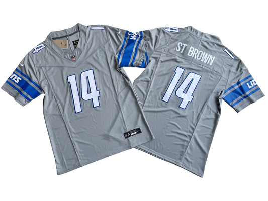 Detroit Lions 14# Amon-Ra St. Brown  Vapor F.U.S.E. Limited Jersey