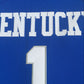 NCAA Kentucky No. 1 Booker Blue University Embroidered Jersey