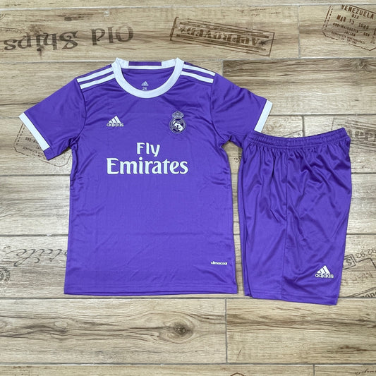 Children's clothing: 1617 retro Real Madrid away game