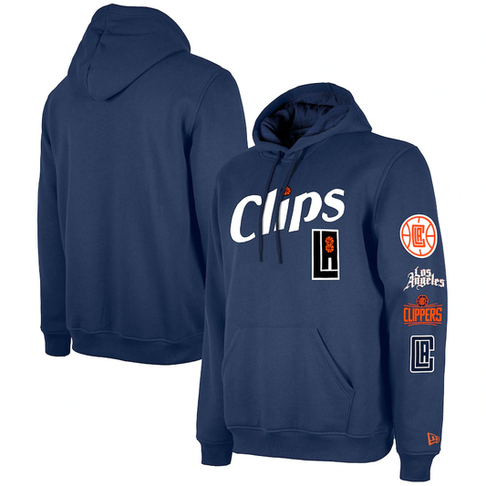 LA Clippers  Big & Tall 2023/24 City Edition Jersey Pullover Hoodie - Navy