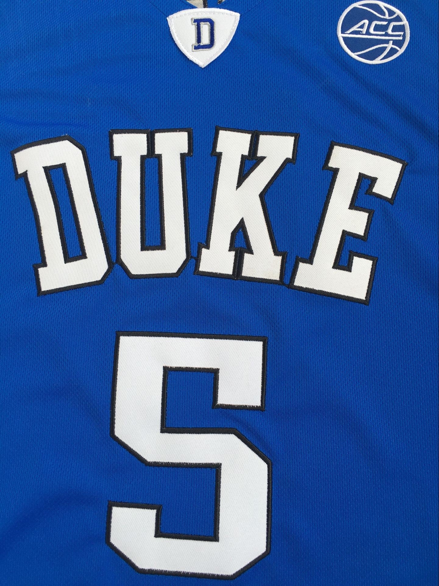 NCAA Duke University No. 5 R.J. Barrett Blue Embroidered Jersey