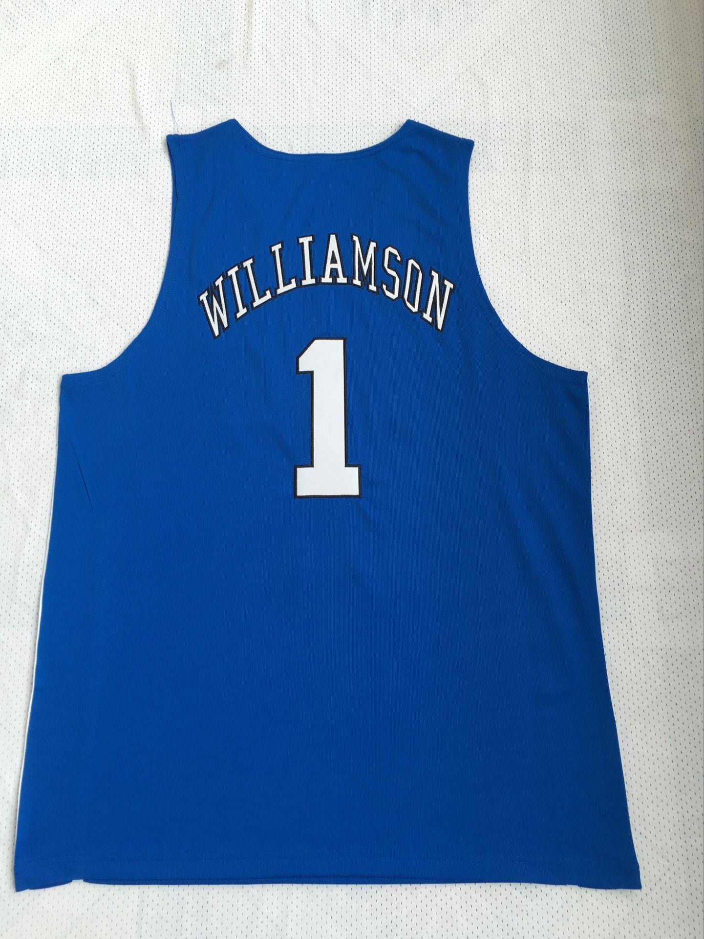 NCAA Duke University No. 1 Zion Williamson Blue Embroidered Jersey