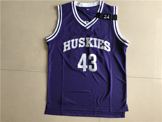 NCAA Huskies University Edition No. 43 KTYLER Purple Jersey