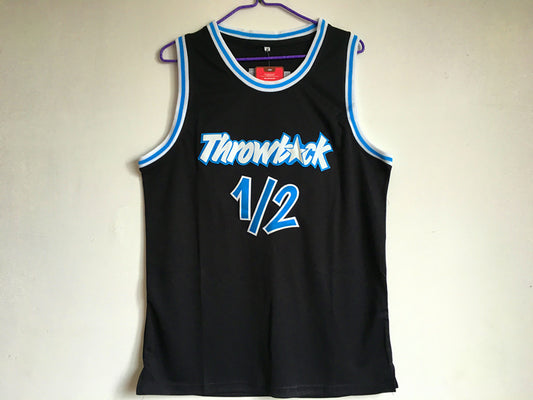 Penny Hardaway 1/2 Black Embroidered Jersey