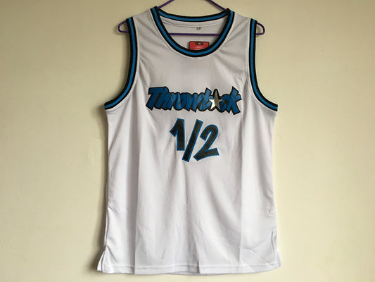 Penny Hardaway 1/2 White Embroidered Jersey