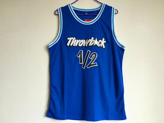 Penny Hardaway 1/2 Blue Embroidered Jersey