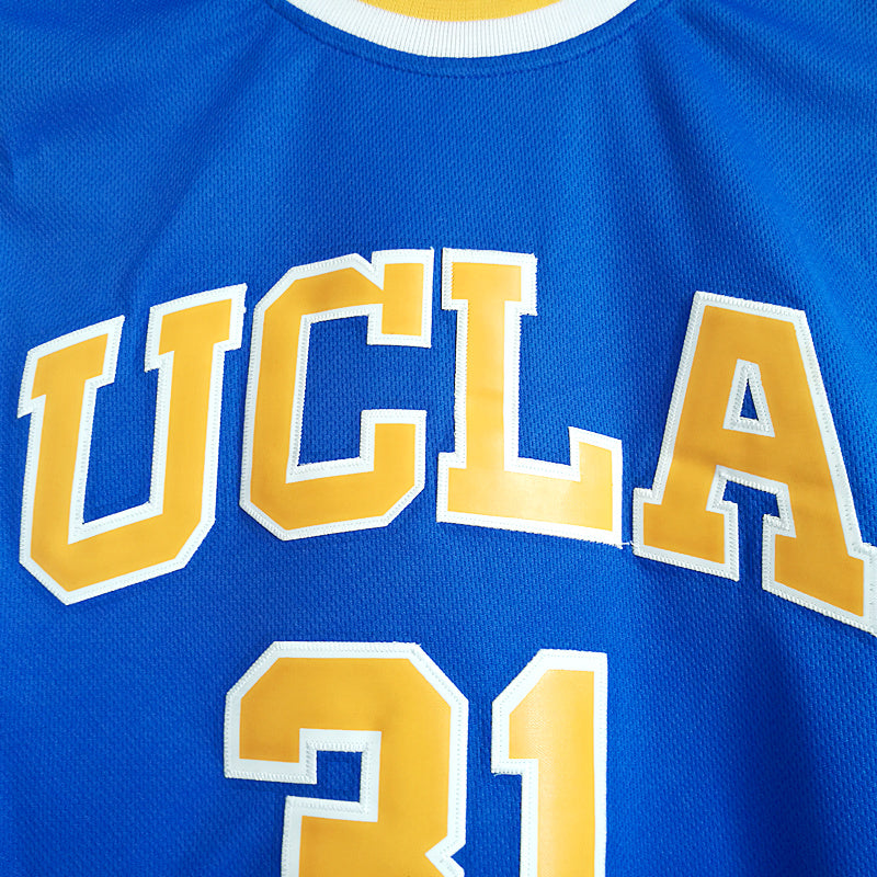 NCAA UCLA No. 31 Miller blue embroidered basketball jersey